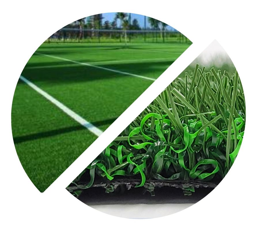 Non Infill Soccer Artificial Grass 2x5 3/8" Artificial Turf Football Field