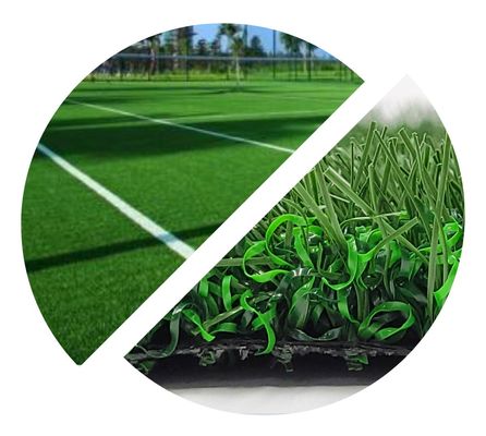 গুণ নন-ফিল সকার কৃত্রিম ঘাস 2x5 3/8&quot; কৃত্রিম টার্ফ ফুটবল মাঠ কারখানা