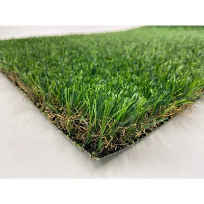 ইনস্টল করা সহজ PE + PP কৃত্রিম ঘাস 40mm বহিরঙ্গন ল্যান্ডস্কেপ জন্য